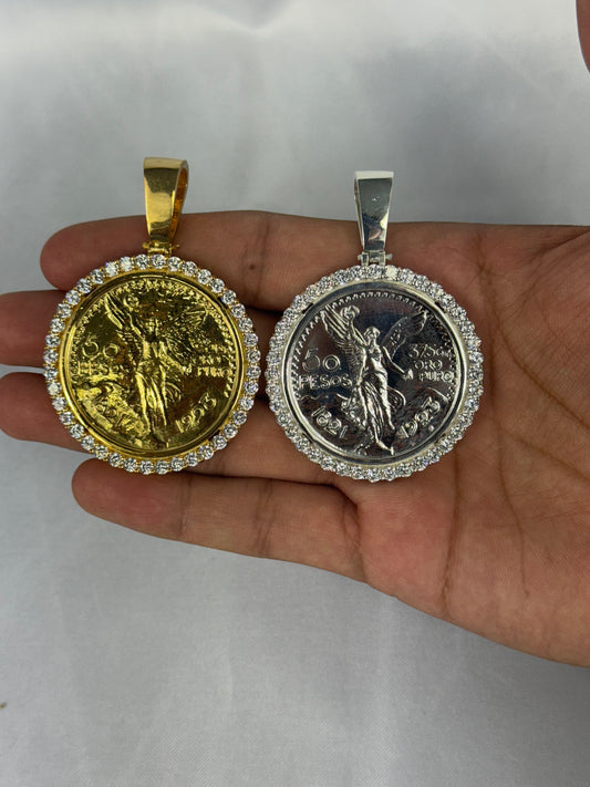 925 Silver Centenario Pendant