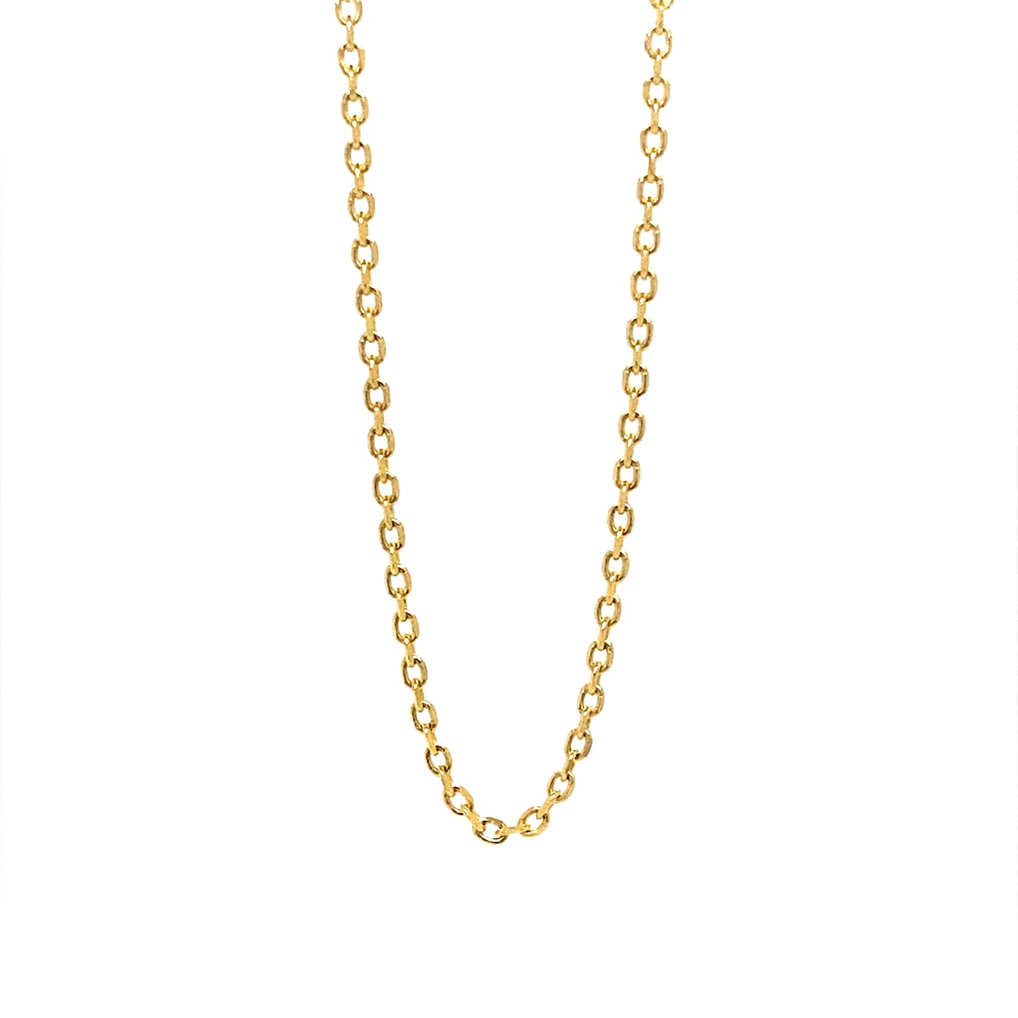 1MM 20” Paperclip Necklace In 14K Yellow Gold