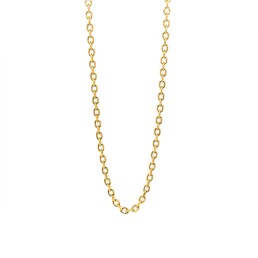 1MM 20” Paperclip Necklace In 14K Yellow Gold