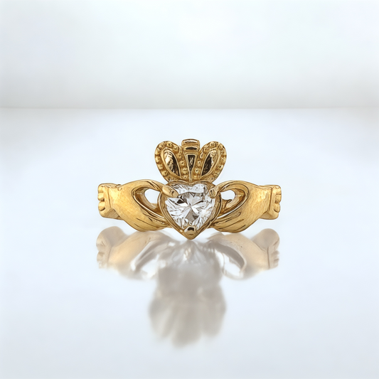 14K Gold Claddagh Ring