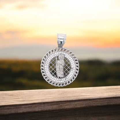 San Juda (St.John) Pendant In 925 Sterling Silver