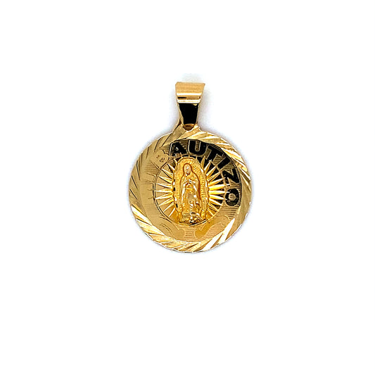 14K Yellow Gold Baptism / Mi Bautizo Pendant