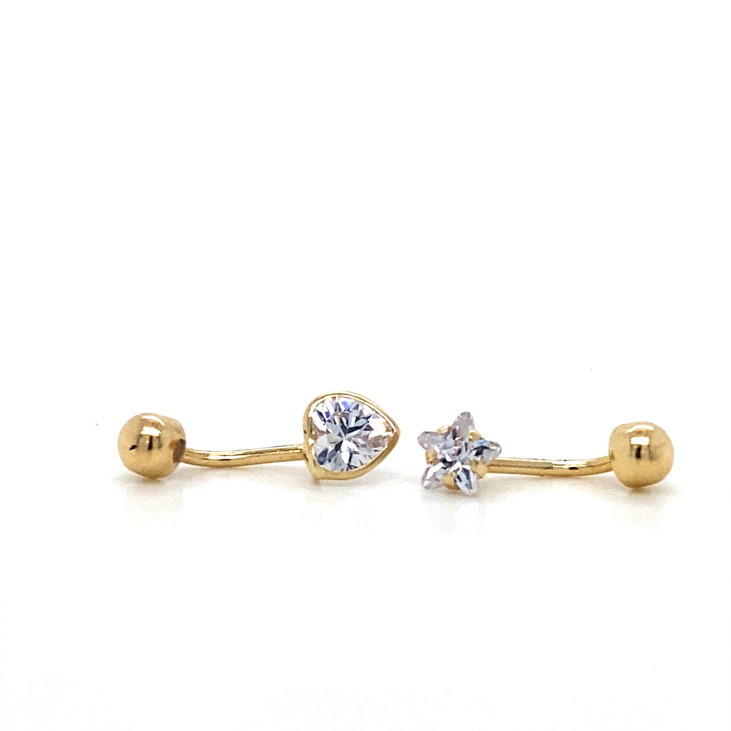 14K Yellow Gold Belly Piercing