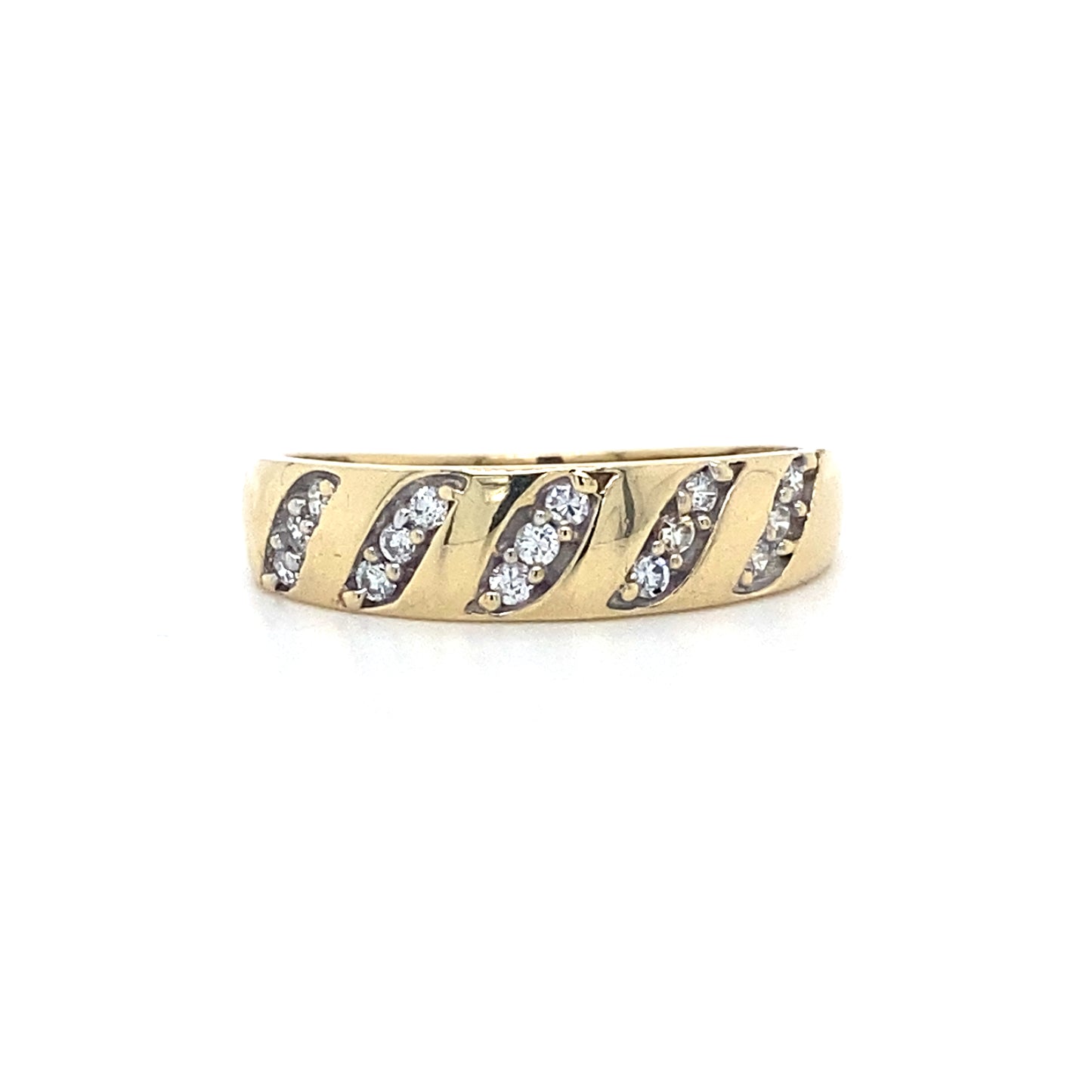 14K Yellow Gold Men Band