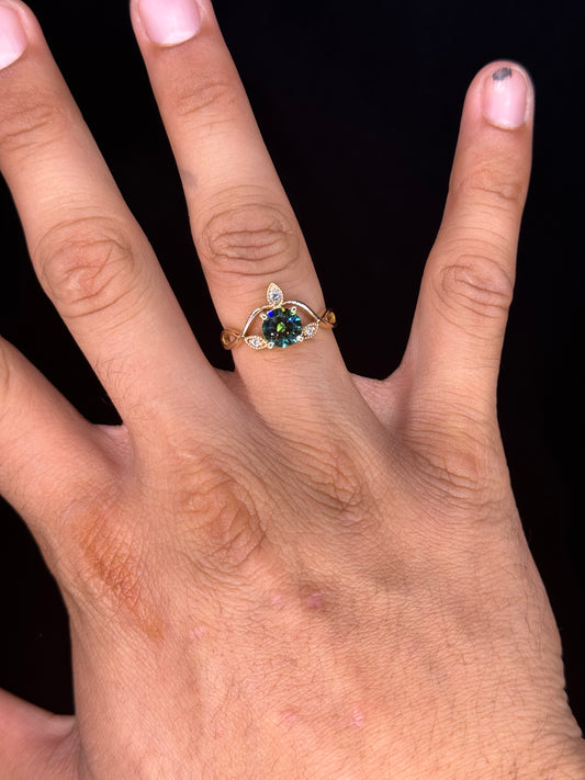 14K Yellow Gold Lab Diamond .15ct Ring
