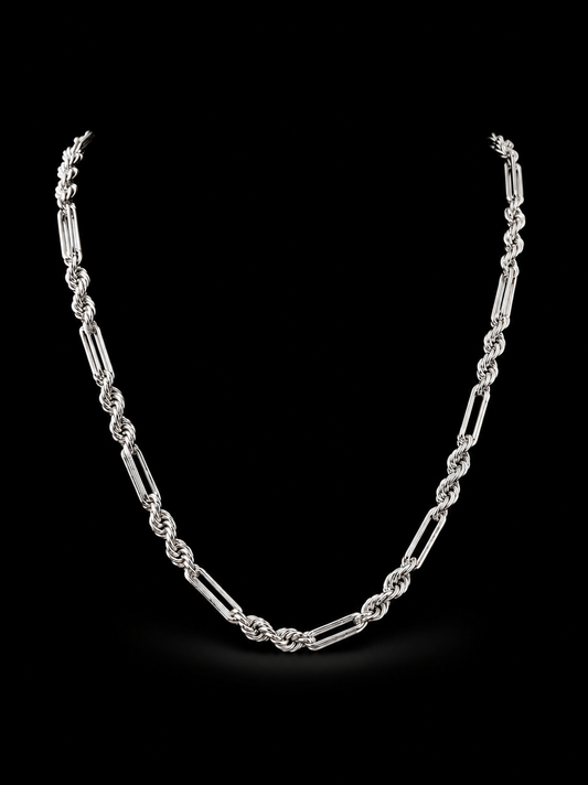 Cadena de plata 925 Milano de 20" y 4.5MM