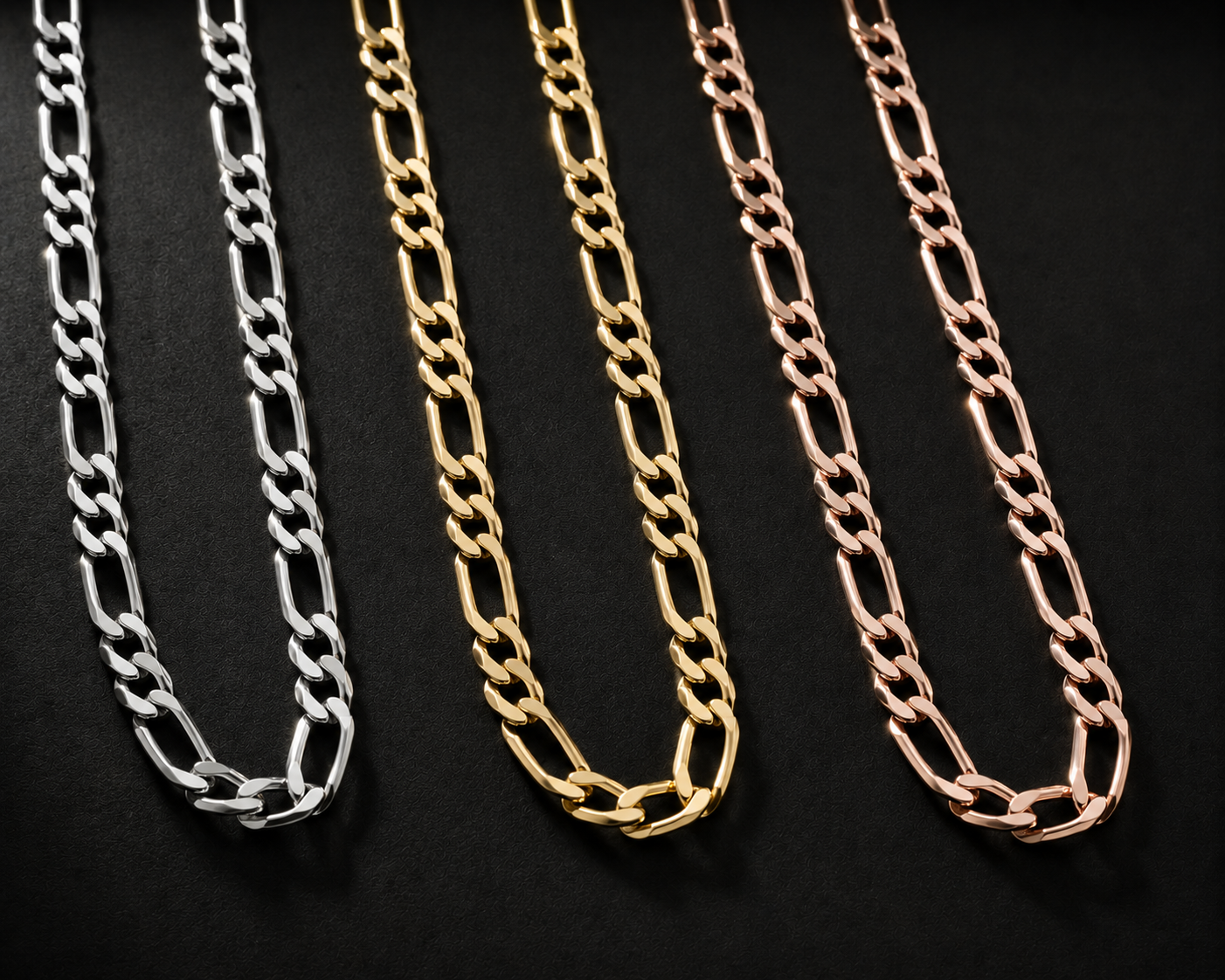 925 Sterling Silver 2MM Figaro Chain & Bracelet