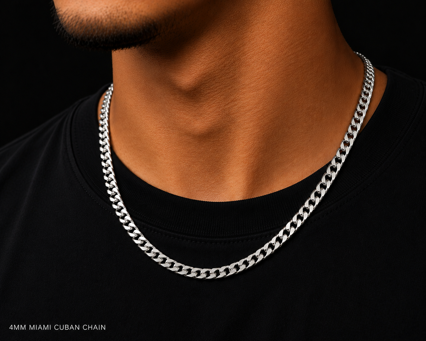 925 Sterling Silver 4MM Miami Cuban Chain & Bracelet