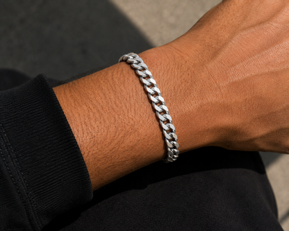 925 Sterling Silver 6MM Miami Cuban Chain & Bracelet