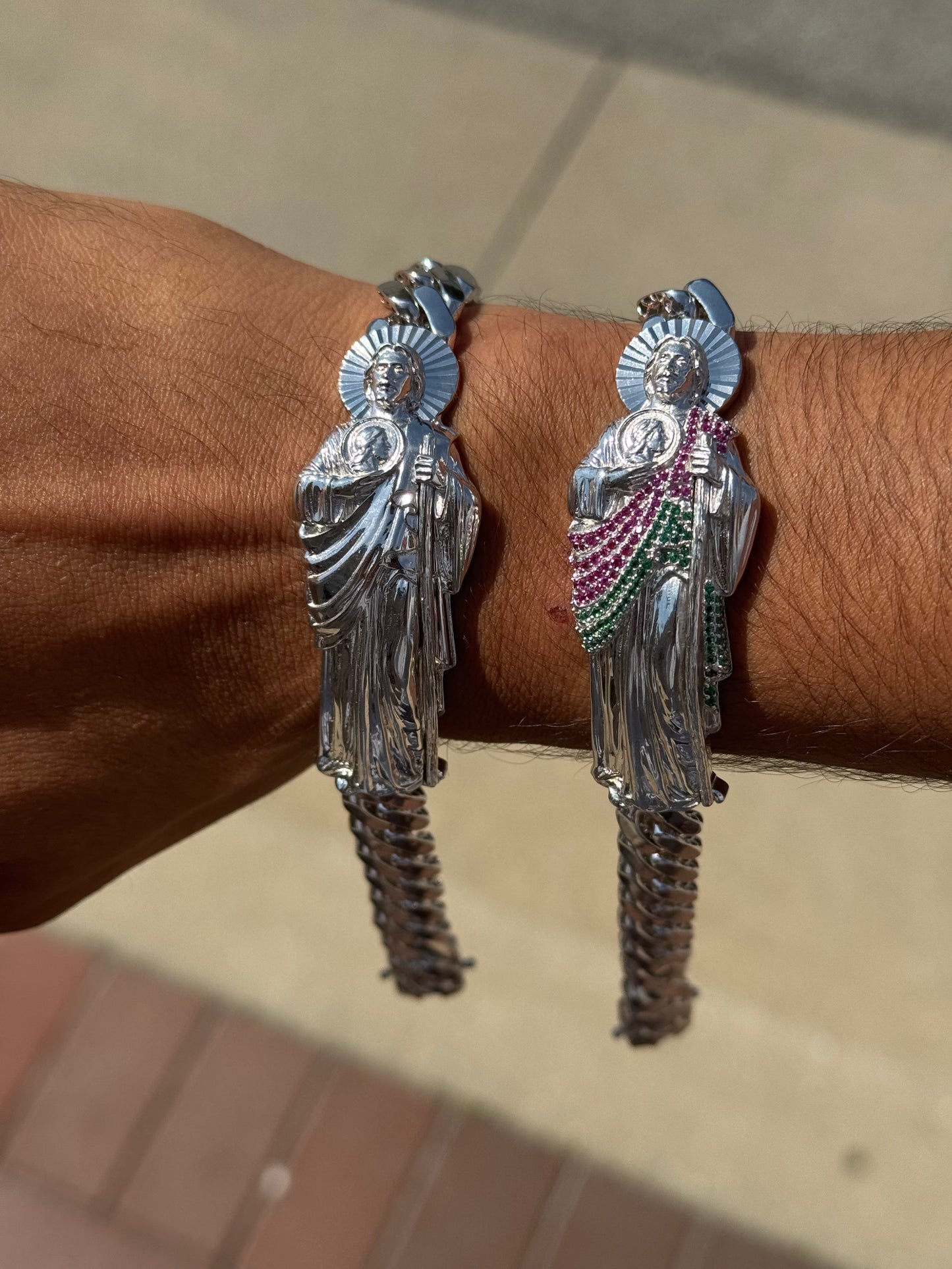 925 Silver San Judas Bracelet
