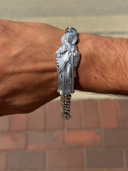 925 Silver San Judas Bracelet