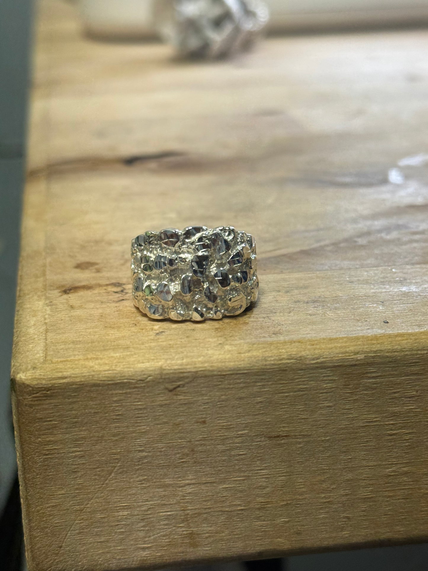 (Pre Order) 925 Silver Nugget Ring