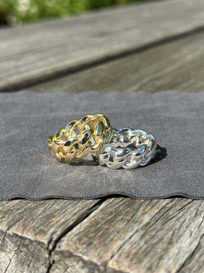 925 Silver Cuban Ring