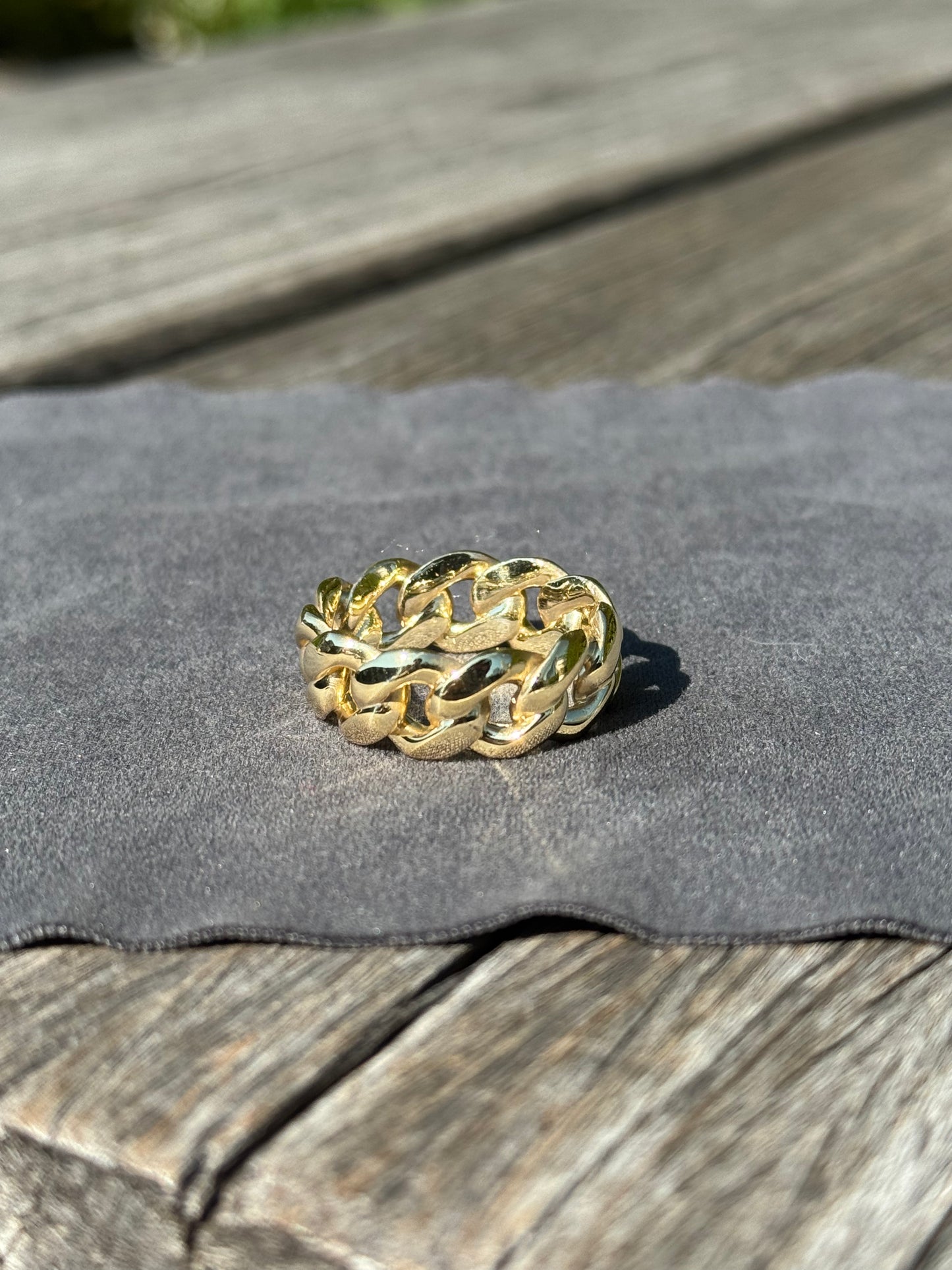 925 Silver Cuban Ring
