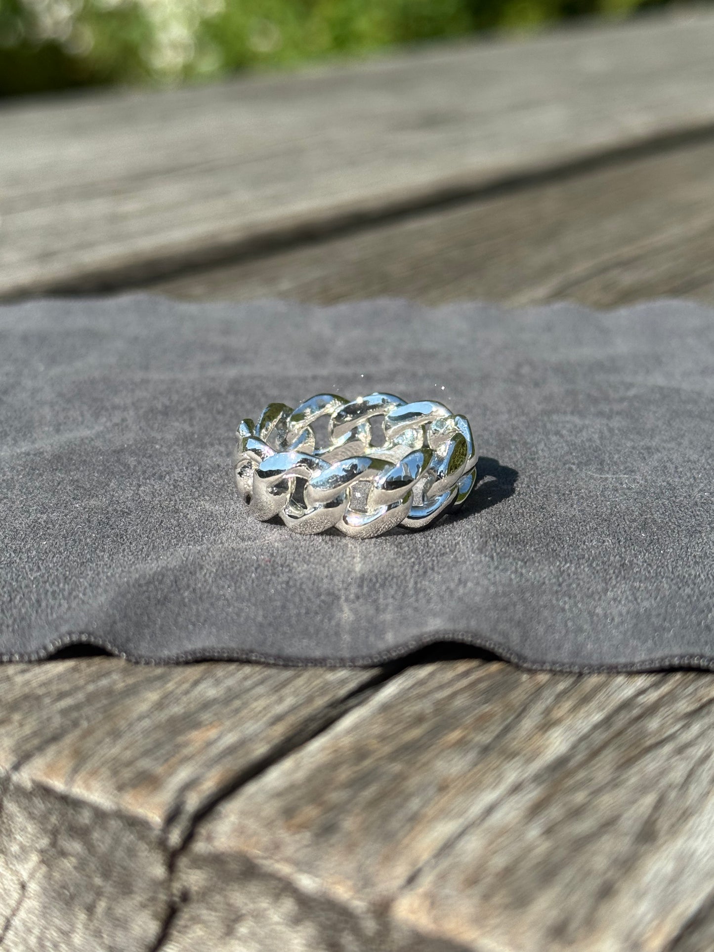 925 Silver Cuban Ring