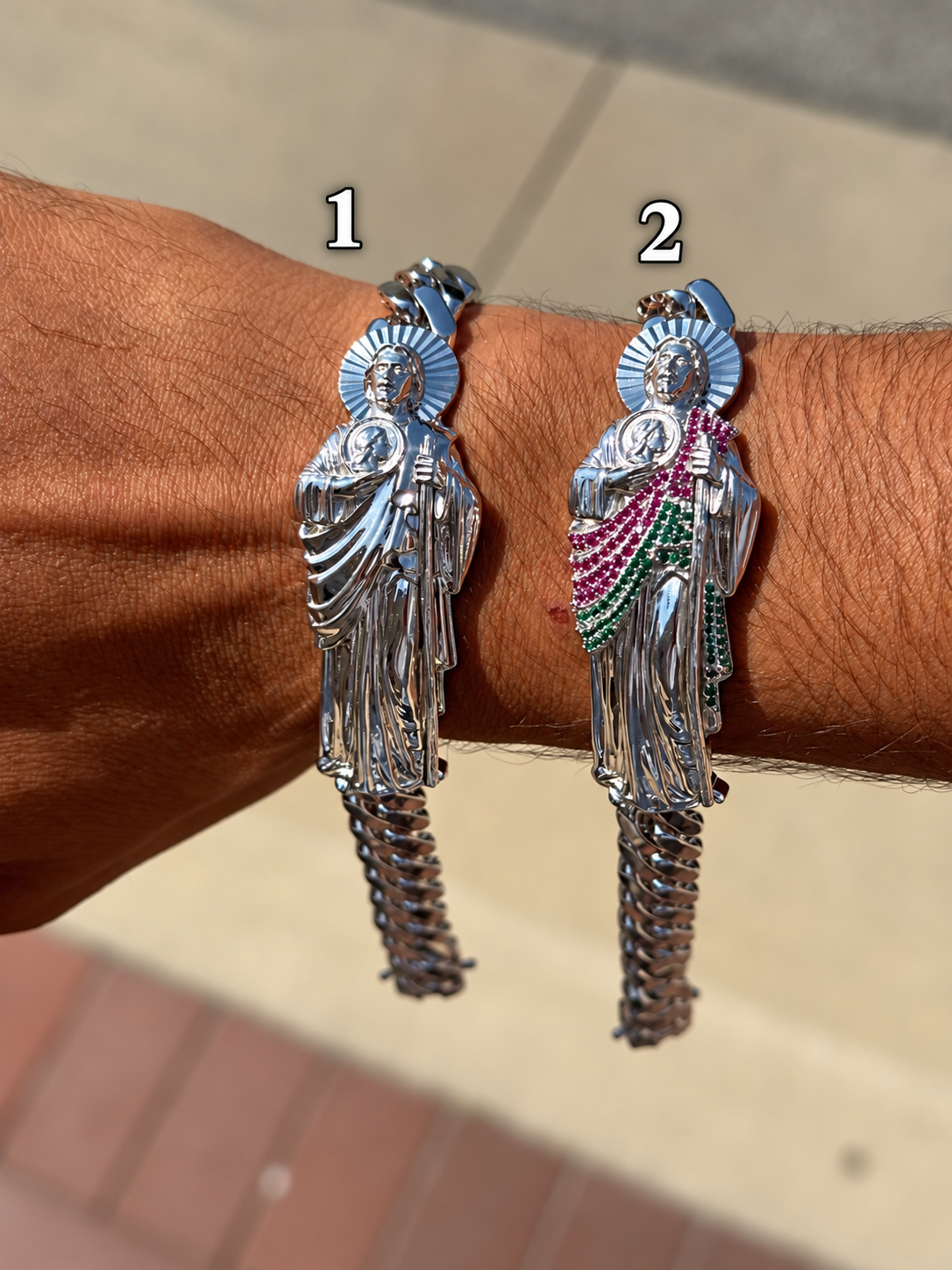 925 Silver San Judas Bracelet