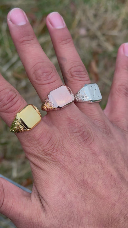 925 Silver Initial Ring